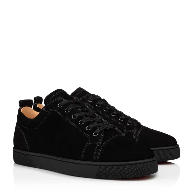 Leather Lace-Up Sneakers For Men