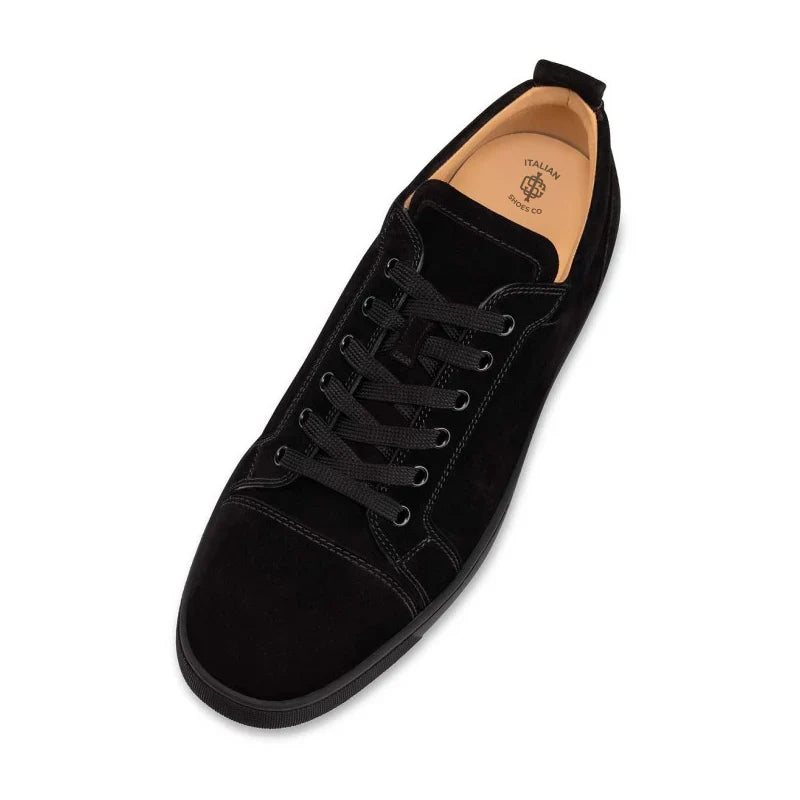 Leather Lace-Up Sneakers For Men